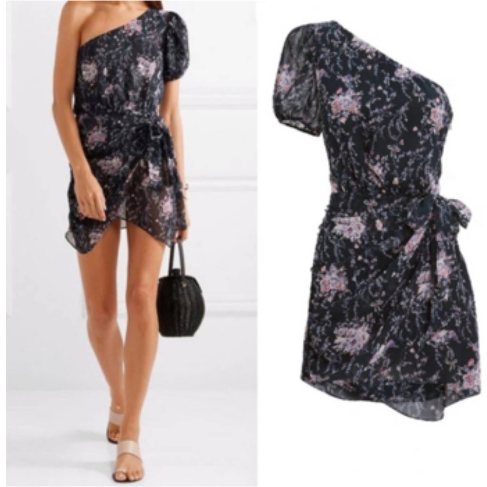 Love shack fancy one shoulder elastic short sleeve